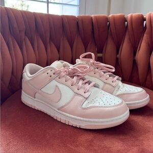 Women's Pink and White Sneakers